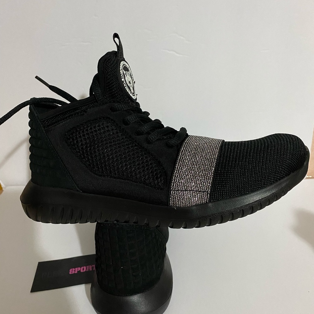 PHILIPP PLEIN SNEAKERS RUNNER “ SUE “ black size us 8 - Picture 2 of 11